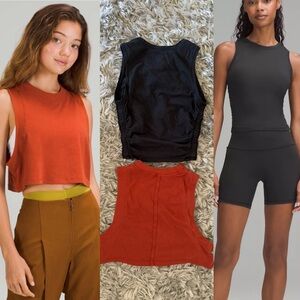 BUNDLE Lululemon Tank Tops - All Yours Crop Tank & Cinch Tank